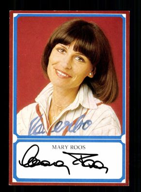 Mary Roos Autogrammkarte Original Signiert ## BC 204123