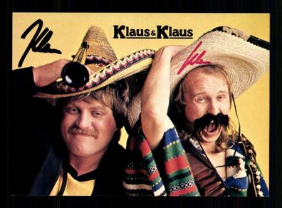 Klaus und Klaus Autogrammkarte Original Signiert ## BC 204146