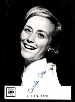 Christa Orth Autogrammkarte Original Signiert ## BC 204209