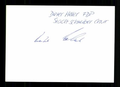 Dieter Heller Original Signiert # BC 203312