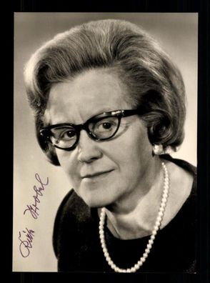 Käte Strobel 1907-1996 SPD Bundesministerium 1966-69 Orig. Signiert # BC 203734