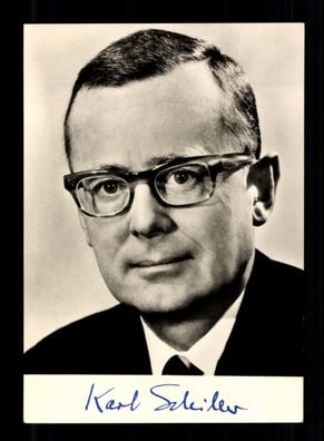 Prof. Dr. Karl Schiller 1911-1994 Bundesminister für Wirtschaft Druck #BC 203849