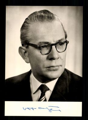 Kai Uwe von Hassel 1913-1997 Verteidigungsminister 1966-1969 Signiert #BC 204062