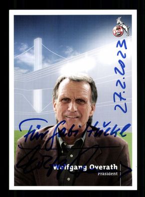 Wolfgang Overath Autogrammkarte 1 FC Köln 2005-06 Original Signiert