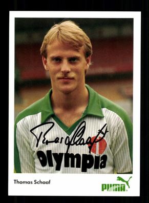 Thomas Schaaf Autogrammkarte Werder Bremen 1983-84 Original Signiert