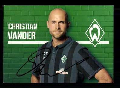 Christian Vander Autogrammkarte Werder Bremen 2014-15 Original Signiert