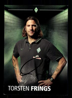 Torsten Frings Autogrammkarte Werder Bremen 2015-16 Original Signiert