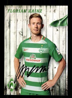 Florian Kainz Autogrammkarte Werder Bremen 2016-17 Original Signiert