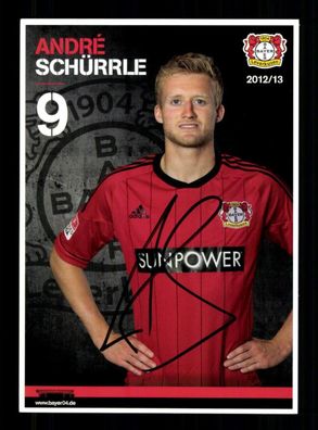 Andre Schürrle Autogrammkarte Bayer Leverkusen 2012-13 Original Signiert