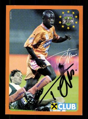 Charles Amoah Autogrammkarte SK Sturm Graz Original Signiert