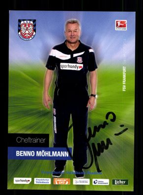 Benno Möhlmann Autogrammkarte FSV Frankfurt 2013-14 Original Signiert