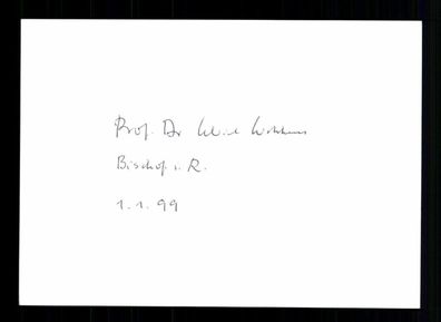 Ulrich Wilckens 1928-2021 Bischof Original Signiert # BC 204619