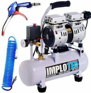 Kompressor Silent 48-55dB Flüsterkompressor Implotex mit Zubehör