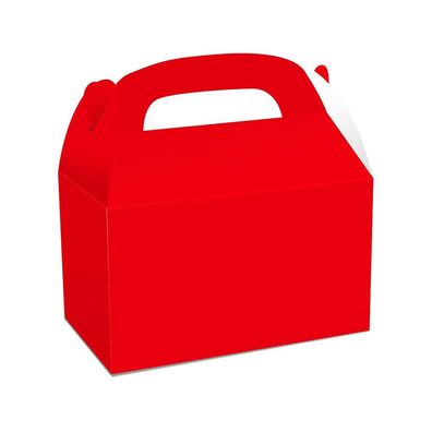 48 Stück weiße Leckerli-Giebel-Partygeschenkboxen aus Papier, Geschenkboxen für