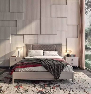 Schlafzimmer Bett 2x Nachttische Luxus Betten Set Komplett Möbel 3tlg