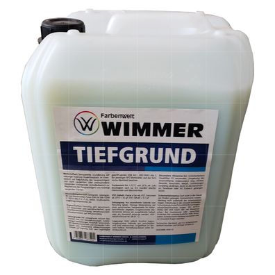 Farbenwelt WIMMER Tiefgrund 10 LTR Grundierung Innenbereich Mauerwerk Putz Beton