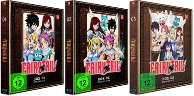 Fairy Tail - TV Serie - Box 1-3 - Episoden 1-72 - Blu-Ray - NEU