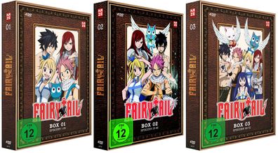 Fairy Tail - TV Serie - Box 1-3 - Episoden 1-72 - DVD - NEU