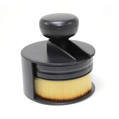 1 Stéck professionelle Foundationpinsel, mit Schutzhélle, Make up, Farbe: schwarz