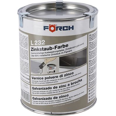 FÖRCH Zinkstaub- FARBE L 232 - 1 LTR Rostschutz Hitzebeständig Rost