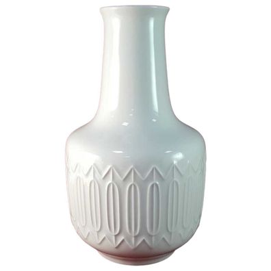 Vase PMR Jaeger & Co Porzellan weiße Vintage H 24,8 cm