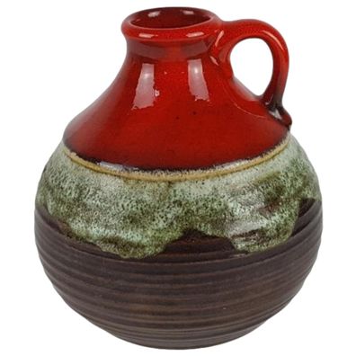 Jasba Keramik markiert 903 13 15 Vase mehrfarbig H 15,3 cm