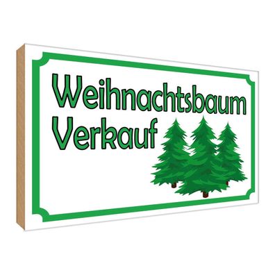 vianmo Holzschild Holzbild 30x40 cm Weihnachtsbaum Verkauf