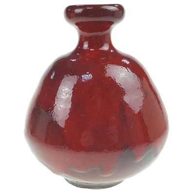 Vintage/ Retro-Stil Vase Steinzeug Rot