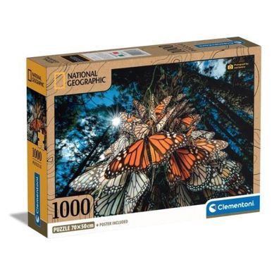 Puzzle Clementoni 1000 Teile Schmetterlinge National Geographic