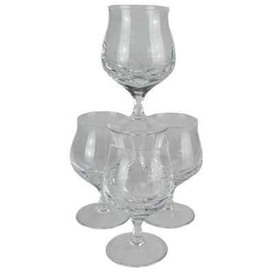 4 x Weingläser Trinkglas Bleikristall H 13,4 cm