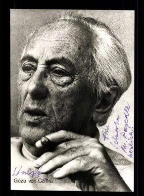 Geza von Cziffra 1900-1989 Ungarischer Filmregisseur Orig. Signiert # BC 204543