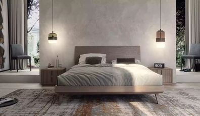 Schlafzimmer Bett 2x Nachttische Luxus Möbel 3 Stück Modern neu