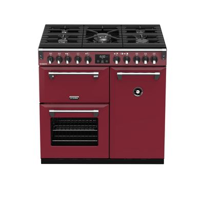 STOVES Richmond Deluxe S900 DF GAS CB Chili Red/ Chrom