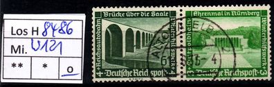 Los H8486: Deutsches Reich Mi. W 121, gest.