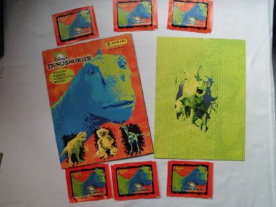 Disneys - Dinosaurier, Sticker Album , fast komplett + 6 Stickertüten , Panini , rar