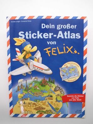 Dein großer Sticker-Atlas von Felix , Leeralbum , Blue Ocean