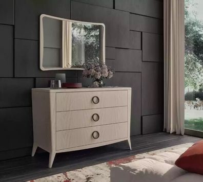 Kommode Spiegel Schlafzimmer Holz modernes Design luxuriös neu