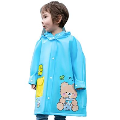 Kinder-Regenmantel mit Kapuze, Kinderkostüme, XL