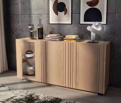 Brauner Sideboard Luxus Kommode Moderner Schrank Holz Möbel Anrichte