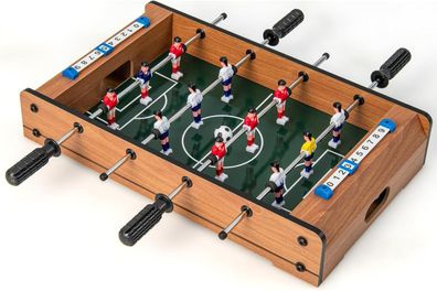 Mini Tischkicker, Tischfußball für 2 Spieler mit robustem Griff & 2 Fußbällen