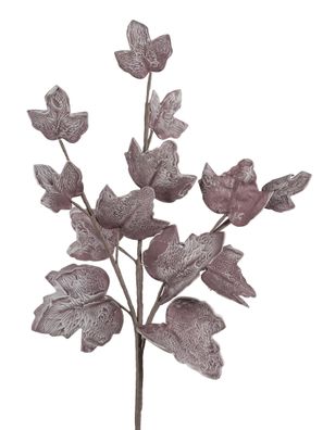 Blätterzweig 90cm lang antik lila Kunstblätter