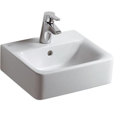 IS Handwaschbecken Connect Cube, 1Hl., m.Ül., 400x360x160mm, Weiß