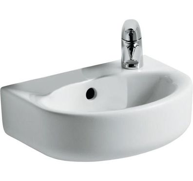 IS Handwaschbecken Connect Arc, 1Hl., m.Ül., 350x260x155mm, Weiß