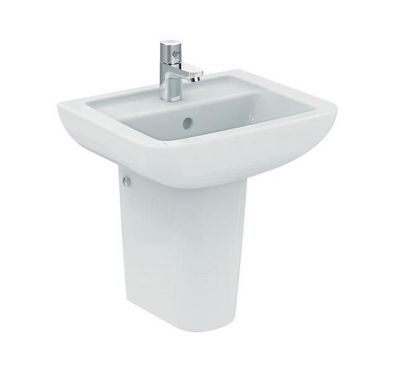 IS Handwaschbecken Eurovit Plus,1 Hl., m.Ül., 450x360x170mm, Weiß