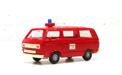 Modellauto H0 PKW (1)Wiking VW Kombi Bus Feuerwehr