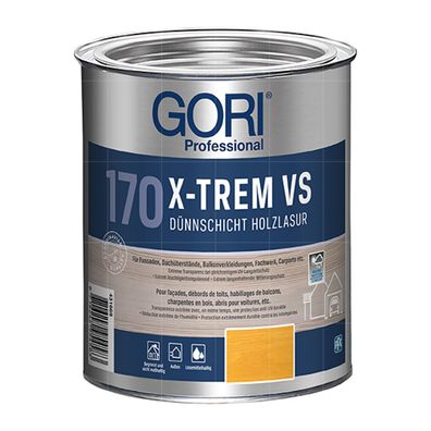 GORI 170 X-TREM VS - 0.75 LTR UV-BESTÄNDIGE Dünnschichtlasur Farbwahl
