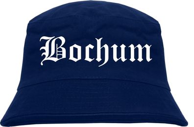 Bochum Fischerhut - Dunkelblau - Altdeutsch - bedruckt - Bucket Hat ...
