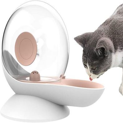 1 Stéck Wasserspender Katzen Ohne Strom Wasserspender fér Haustiere, Farbe: weiß