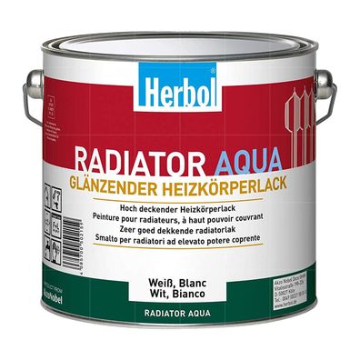 HERBOL Radiator Aqua 0.375 Ltr WEISS wasserverdünnbar Heizkörperlack Weisslack