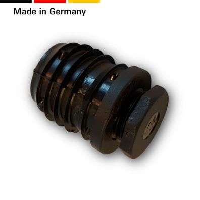 1 Stellteller/ Stellfuß/ Höhenversteller runde Rohre 20-50 mm, Kunststoff, Schwarz